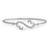 Thumbnail Image 1 of Open Hearts by Jane Seymour™ 0.10 CT. T.W. Diamond Collar Bangle in Sterling Silver