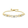Thumbnail Image 1 of 0.45 CT. T.W. Diamond Infinity Bolo Bracelet in 10K Gold - 9.5"