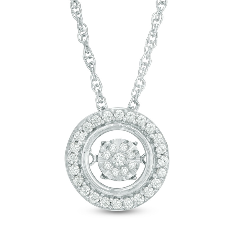Unstoppable Love™ 0.15 CT. T.W. Composite Diamond Frame Pendant in Sterling Silver