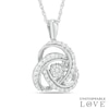 Thumbnail Image 1 of Unstoppable Love™ 0.23 CT. T.W. Composite Diamond Celtic Knot Pendant in Sterling Silver