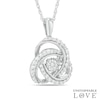 Thumbnail Image 2 of Unstoppable Love™ 0.23 CT. T.W. Composite Diamond Celtic Knot Pendant in Sterling Silver