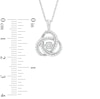 Thumbnail Image 2 of Unstoppable Love™ 0.23 CT. T.W. Composite Diamond Celtic Knot Pendant in Sterling Silver