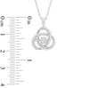 Thumbnail Image 2 of Unstoppable Love™ 0.23 CT. T.W. Composite Diamond Celtic Knot Pendant in Sterling Silver