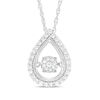 Thumbnail Image 0 of Unstoppable Love™ 0.18 CT. T.W. Composite Diamond Teardrop Pendant in Sterling Silver