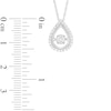 Thumbnail Image 2 of Unstoppable Love™ 0.18 CT. T.W. Composite Diamond Teardrop Pendant in Sterling Silver