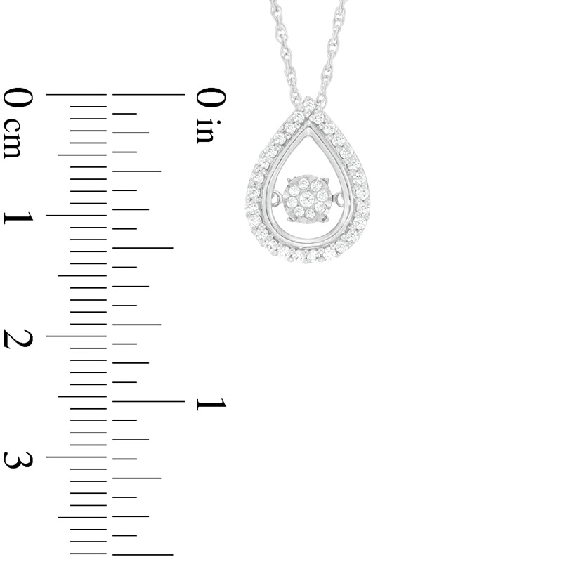 Unstoppable Love™ 0.18 CT. T.W. Composite Diamond Teardrop Pendant in Sterling Silver