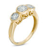 Thumbnail Image 1 of 0.55 CT. T.W. Diamond Past Present Future® Engagement Ring in 10K Gold