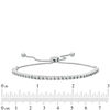 Thumbnail Image 1 of 0.09 CT. T.W. Diamond Bolo Bracelet in Sterling Silver - 9.5"