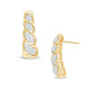 Thumbnail Image 0 of 0.13 CT. T.W. Diamond Cascading Marquise Drop Earrings in 10K Gold