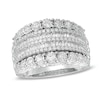 Thumbnail Image 1 of 1.00 CT. T.W. Diamond Multi-Row Anniversary Band in 10K White Gold