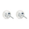 Thumbnail Image 2 of Vera Wang Love Collection Akoya Cultured Pearl and 0.15 CT. T.W. Diamond Necklace and Earrings Set in 14K White Gold