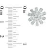Thumbnail Image 2 of 0.12 CT. T.W. Diamond Pinwheel Stud Earrings in Sterling Silver