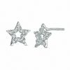 Thumbnail Image 0 of 0.23 CT. T.W. Diamond Open Star Stud Earrings in 10K White Gold