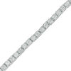 Thumbnail Image 0 of 0.10 CT. T.W. Diamond Tennis Bracelet in Sterling Silver - 7.5"