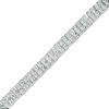 Thumbnail Image 0 of 0.50 CT. T.W. Diamond Two Row Bracelet in Sterling Silver - 7.5"
