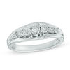 Thumbnail Image 0 of 0.11 CT. T.W. Diamond Seven Stone Anniversary Band in Sterling Silver