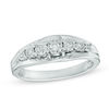 Thumbnail Image 1 of 0.11 CT. T.W. Diamond Seven Stone Anniversary Band in Sterling Silver