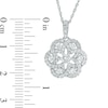 Thumbnail Image 1 of 0.83 CT. T.W. Diamond Snowflake Pendant in 10K White Gold