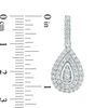 Thumbnail Image 1 of 1.20 CT. T.W. Composite Diamond Pear-Shaped Drop Earrings in 10K White Gold