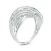 Thumbnail Image 1 of 0.45 CT. T.W. Diamond Layered Bypass Ring in 10K White Gold