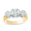 Thumbnail Image 0 of 1.50 CT. T.W. Certified Canadian Diamond Three Stone Engagement Ring in 14K Two-Tone Gold (I/I2)