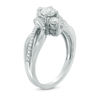 Thumbnail Image 1 of 1.01 CT. T.W. Diamond Past Present Future® Bypass Engagement Ring in 14K White Gold