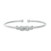 Thumbnail Image 0 of 0.20 CT. T.W. Diamond  Infinity Knot Cuff Bracelet in Sterling Silver