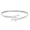 Thumbnail Image 0 of 0.33 CT. T.W. Diamond Four Stone Bypass Bangle in 10K White Gold