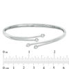 Thumbnail Image 1 of 0.33 CT. T.W. Diamond Four Stone Bypass Bangle in 10K White Gold