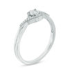 Thumbnail Image 2 of Diamond Accent Swirl Twist Shank Promise Ring in 10K White Gold