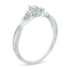 Thumbnail Image 2 of Diamond Accent Marquise Twist Shank with Tri-Sides Promise Ring in 10K White Gold