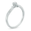Thumbnail Image 2 of Diamond Accent Marquise Bypass Promise Ring in 10K White Gold