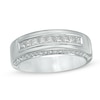 Thumbnail Image 0 of Vera Wang Love Collection Men's 0.95 CT. T.W. Diamond Nine Stone Wedding Band in 14K White Gold