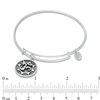 Thumbnail Image 2 of Chrysalis Om Charm Adjustable Bangle in White Brass