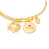 Thumbnail Image 2 of Chrysalis "MOM" Charms Adjustable Bangle in Yellow-Tone Brass