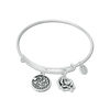Thumbnail Image 1 of Chrysalis "MOM" Charms Adjustable Bangle in White Brass