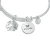 Thumbnail Image 2 of Chrysalis "MOM" Charms Adjustable Bangle in White Brass