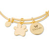 Thumbnail Image 2 of Chrysalis Dog Charms Adjustable Bangle in Yellow-Tone Brass