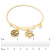 Thumbnail Image 3 of Chrysalis Dog Charms Adjustable Bangle in Yellow-Tone Brass