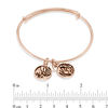Thumbnail Image 4 of Chrysalis "Transformation" Charms Adjustable Bangle in Rose-Tone Brass