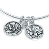 Thumbnail Image 3 of Chrysalis "Nature" Charms Adjustable Bangle in White Brass