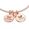 Thumbnail Image 2 of Chrysalis "Inner Beauty" Charms Adjustable Bangle in Rose-Tone Brass