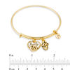 Thumbnail Image 4 of Chrysalis "Family" Charms Adjustable Bangle in Yellow-Tone Brass