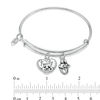 Thumbnail Image 4 of Chrysalis "Family" Charms Adjustable Bangle in Rose-Tone Brass