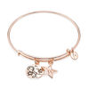 Thumbnail Image 1 of Chrysalis &quot;You are a star&quot; Charms Adjustable Bangle in Rose-Tone Brass