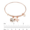 Thumbnail Image 4 of Chrysalis &quot;You are a star&quot; Charms Adjustable Bangle in Rose-Tone Brass