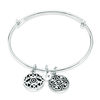 Thumbnail Image 1 of Chrysalis "Protection" Charms Adjustable Bangle in White Brass