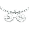 Thumbnail Image 2 of Chrysalis "Protection" Charms Adjustable Bangle in White Brass