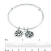 Thumbnail Image 4 of Chrysalis "Protection" Charms Adjustable Bangle in White Brass