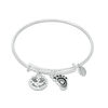 Thumbnail Image 1 of Chrysalis "New Baby" Charms Adjustable Bangle in White Brass